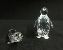 Swarovski, Seal and Penguin.