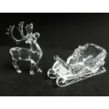 Swarovski, Reindeer and Sleigh.