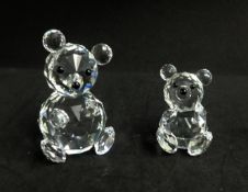 Swarovski, two Teddy Bears.