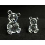 Swarovski, two Teddy Bears.
