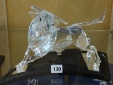 Swarovski, The Bull, in finest cut Swarovski crystal, produced in a single, limited edition number