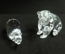 Swarovski, collection of two Bears.