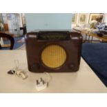 A Bush Dac 90 bakelite radio.