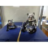 Swarovski, No.900918 SW SCS 2008 A/E ‘Endangered Wildlife’ Pandas (box damaged).