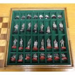 The Armada chess set, with figures, chess board etc.
