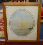 After Josiah, a pair of 19th Century marine scenes, 'Gertrude winner of £50 prize June 5th 1873' and