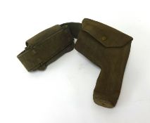 A 1940's Air Ministry pouch, belt and holster.