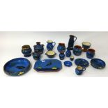 A collection of Longpark and other Torquay ware.