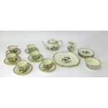 Adderley, six piece tea service and teapot.