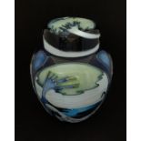Moorcroft, a modern ginger jar and cover, height 16cm.
