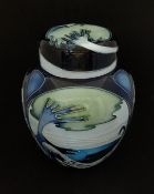 Moorcroft, a modern ginger jar and cover, height 16cm.