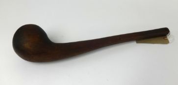 A carved wood knobkerrie, length 54cm.