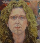Dan Wheatley, oil on canvas, 2002, Self Portrait, 60cm x 60cm, (Dan Wheatley is a