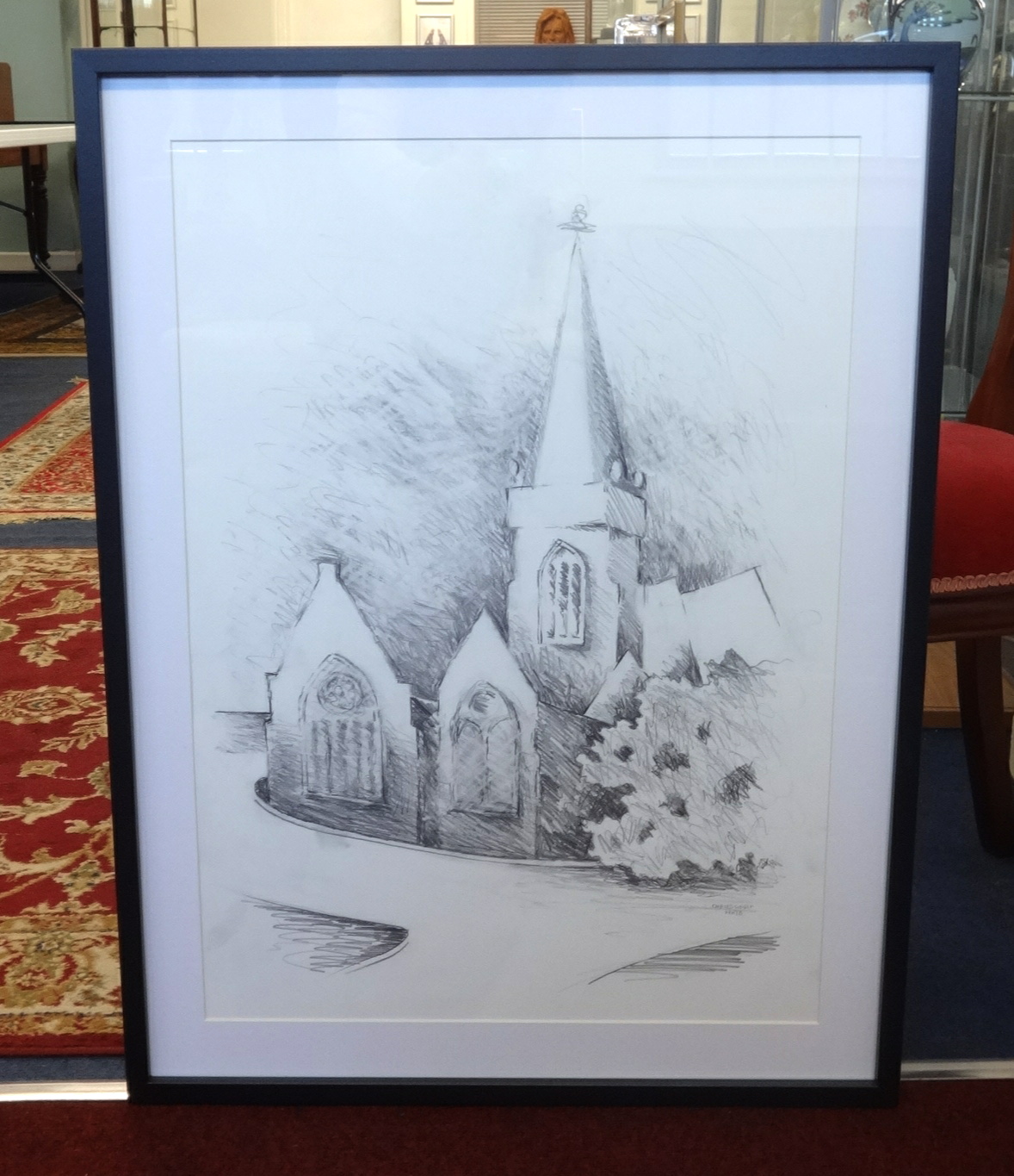 M.Hanny (Plymouth Artist), acrylic on canvas 'Charles Church, Cold Day' 50cm x 39cm and 'Charles - Image 3 of 3