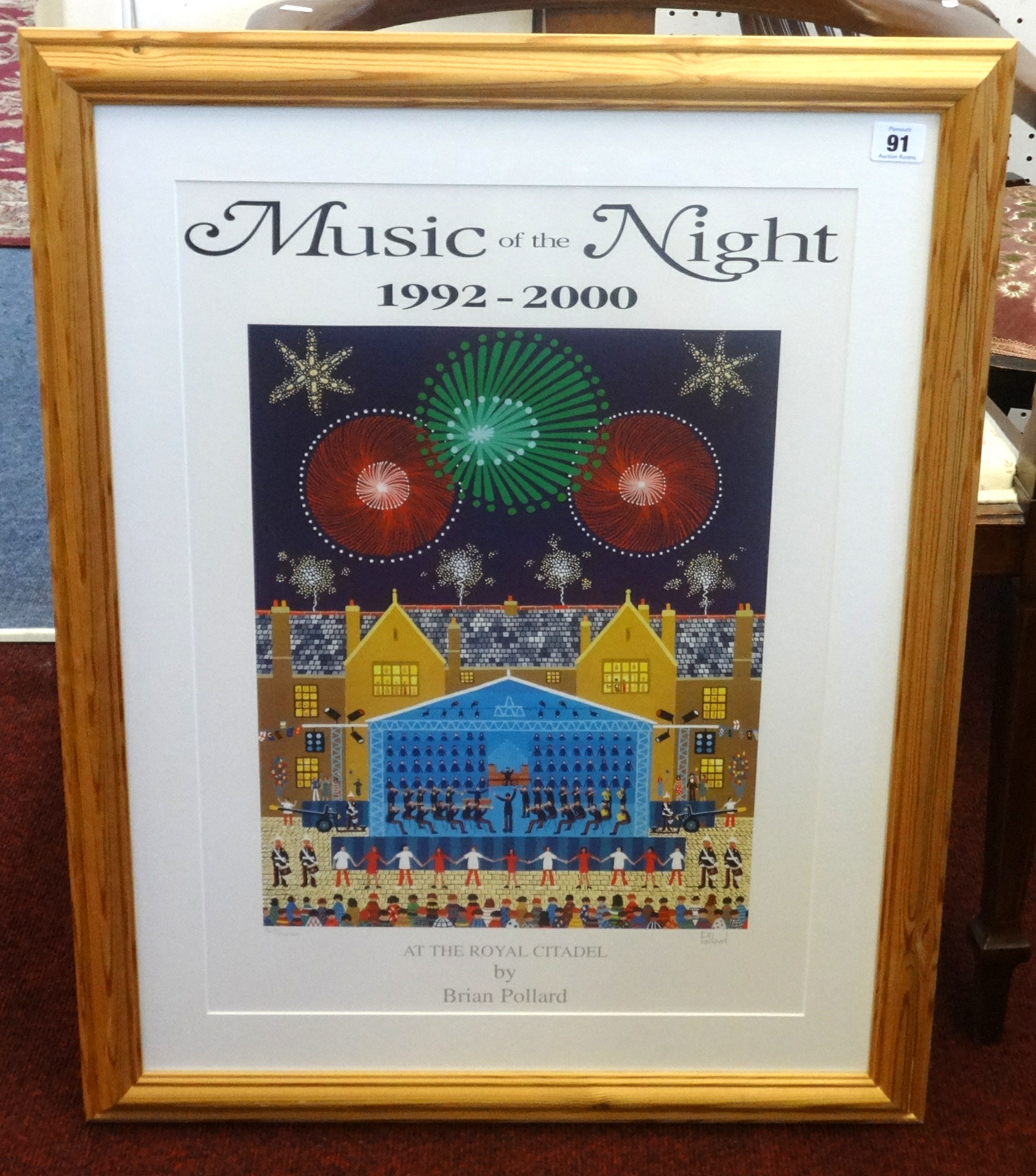 Brian Pollard, poster 'Music of The Night', signed limited edition.