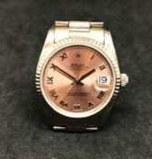 Rolex, Oyster Perpetual Datejust, a 1983 ladies 18ct white gold bracelet watch, model 68279, case no