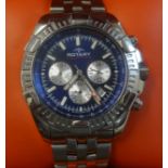 Rotary, gents stainless steel aqua speed chronograph with date, boxed, with purchase card dated