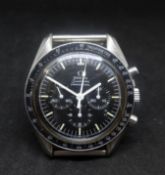 Omega Speedmaster Professional, a gents stainless steel wristwatch, the back plate stamped 'The
