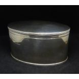 A Geo V silver tea caddy Henry Adkins, Sheffield 1918, approx 14.9oz.