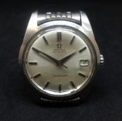 Omega, Seamaster, gents stainless steel wristwatch with date, original box and papers 1965