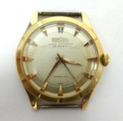 Herodia, a gents 18ct super automatic wristwatch, 13 Rubis, Incabloc, the back plate marked 18k, 750