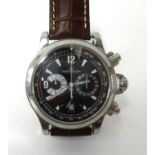 Jaeger LeCoultre, Chronograph, a gents stainless steel wristwatch in original box and outer box with