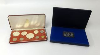 Franklin Mint, 1973 Commonwealth of the Bahama Islands proof set, nine coins in fitted case, set