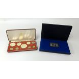 Franklin Mint, 1973 Commonwealth of the Bahama Islands proof set, nine coins in fitted case, set