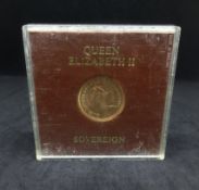QEII 1974 gold sovereign.