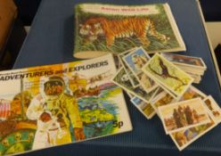 A collection of various cigarette cards, trade cards, part and full sets.