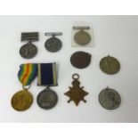 A Victoria South Africa medal awarded to 189322 A-B R.Elford HMS Doris with three bars, Driefontein,