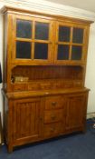 A modern Irish Coast, rustic pine farmhouse dresser.