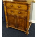 A 19th century mahogany commode cupboard.