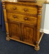 A 19th century mahogany commode cupboard.