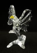 Swarovski Crystal (boxed) Bald Eagle and stand