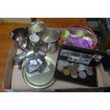 Various general coinage, commemorative crowns, tankards etc.