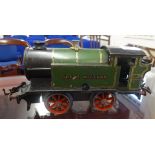 Meccano Ltd gauge Hornby tinplate train, a M3 Great Western Railway tank locomotive (No.6600),
