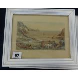 T.H. Victor, a pair of small watercolours 'Lamorna' and 'Newlyn', signed, 11cm x 18cm.