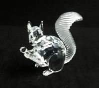 Swarovski Crystal (boxed) 10th Anniversary Edition The Squirrel and stand