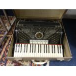 A Vercelli Anco Antonio piano accordion, cased.
