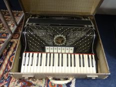 A Vercelli Anco Antonio piano accordion, cased.