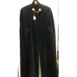 Late 1970’s WRAC Officer’s Mess Dress comprising Dress, Cape, Scarf, Clutch bag and shoes with