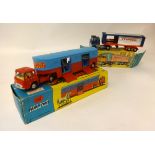 A Corgi Major Circus Horse Transporter with horses, 1130, boxed also Corgi Major 137 Ford tilt cab