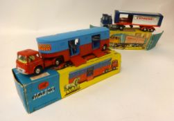 A Corgi Major Circus Horse Transporter with horses, 1130, boxed also Corgi Major 137 Ford tilt cab