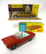 Corgi, 262 Lincoln Continental, boxed together with 246 Chrysler Imperial (2).