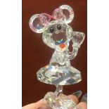 Crystal World Disney Showcase figure of Minnie Mouse, boxed with certificate together with a