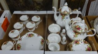 Royal Albert 'Old Country Roses', six setting tea service.