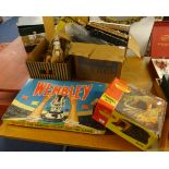 Wembley, the famous aerial cup tie game boxed, Marx Chief Cherokee action Indian kit boxed, Hornby