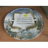 DECORATIVE PLATE 'LES VRAIES SARDINES AMIEUX FRERES'