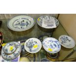 SEVEN PIECES OF TAU CO CA MAU CHINESE PORCELAIN